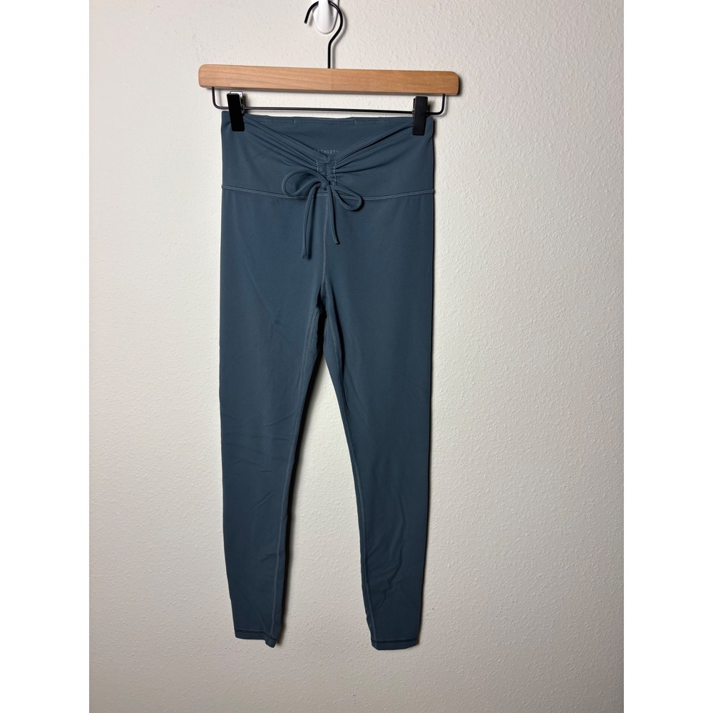 Athleta Ultra High Rise Elation Cinch Tight Leggings Blue Grey XS 27" Inseam - Picture 1 of 4
